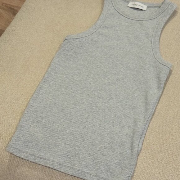 ANINE BING Eva Tank Grey Melange, XS - Picture 4 of 6